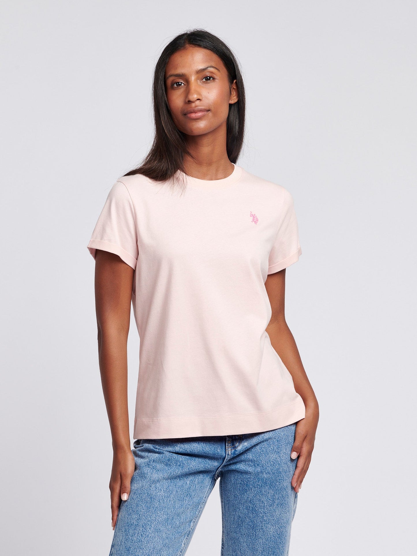 U.S. Polo Assn. Crew Neck Tee - Crystal Rose