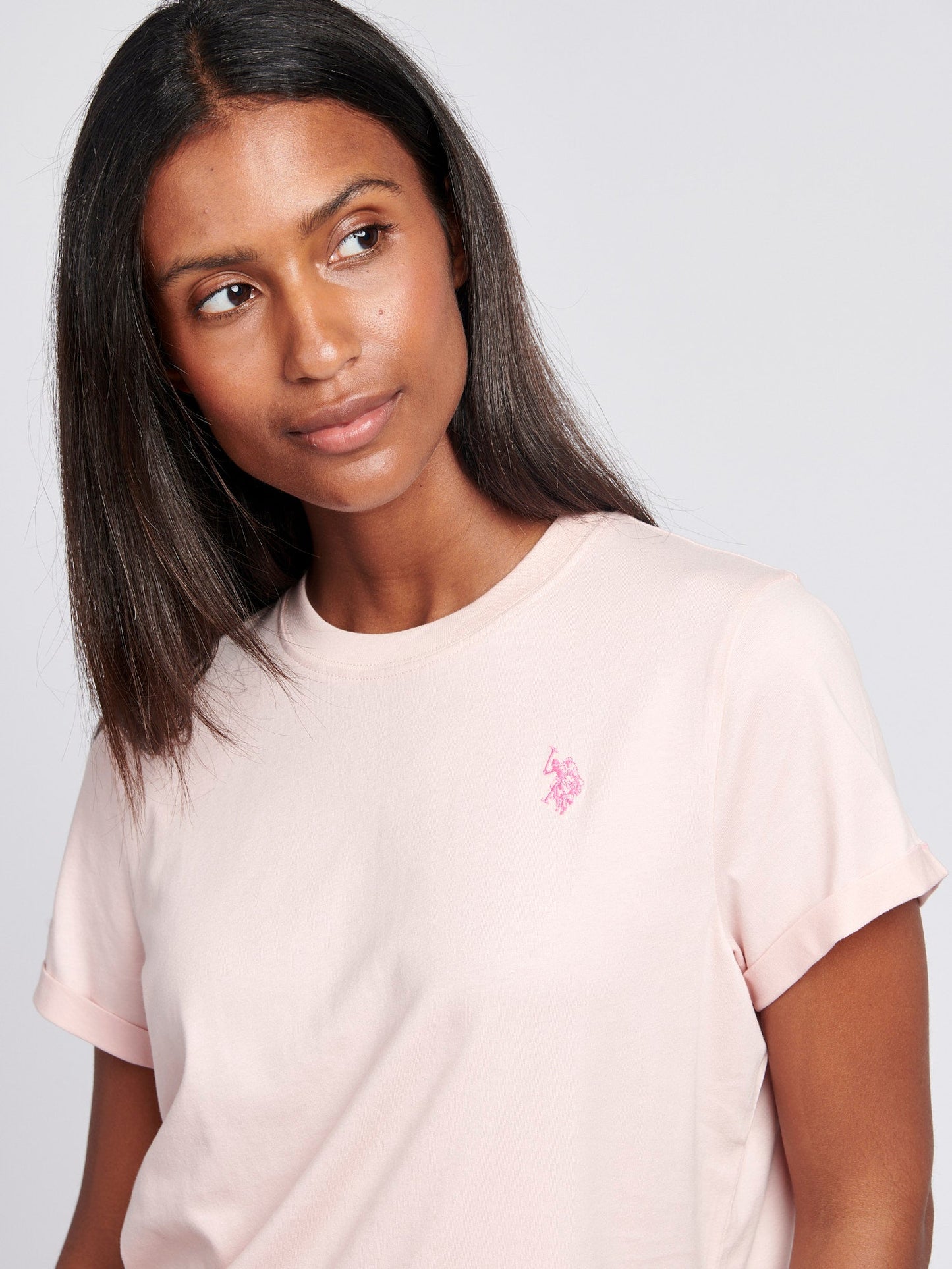 U.S. Polo Assn. Crew Neck Tee - Crystal Rose