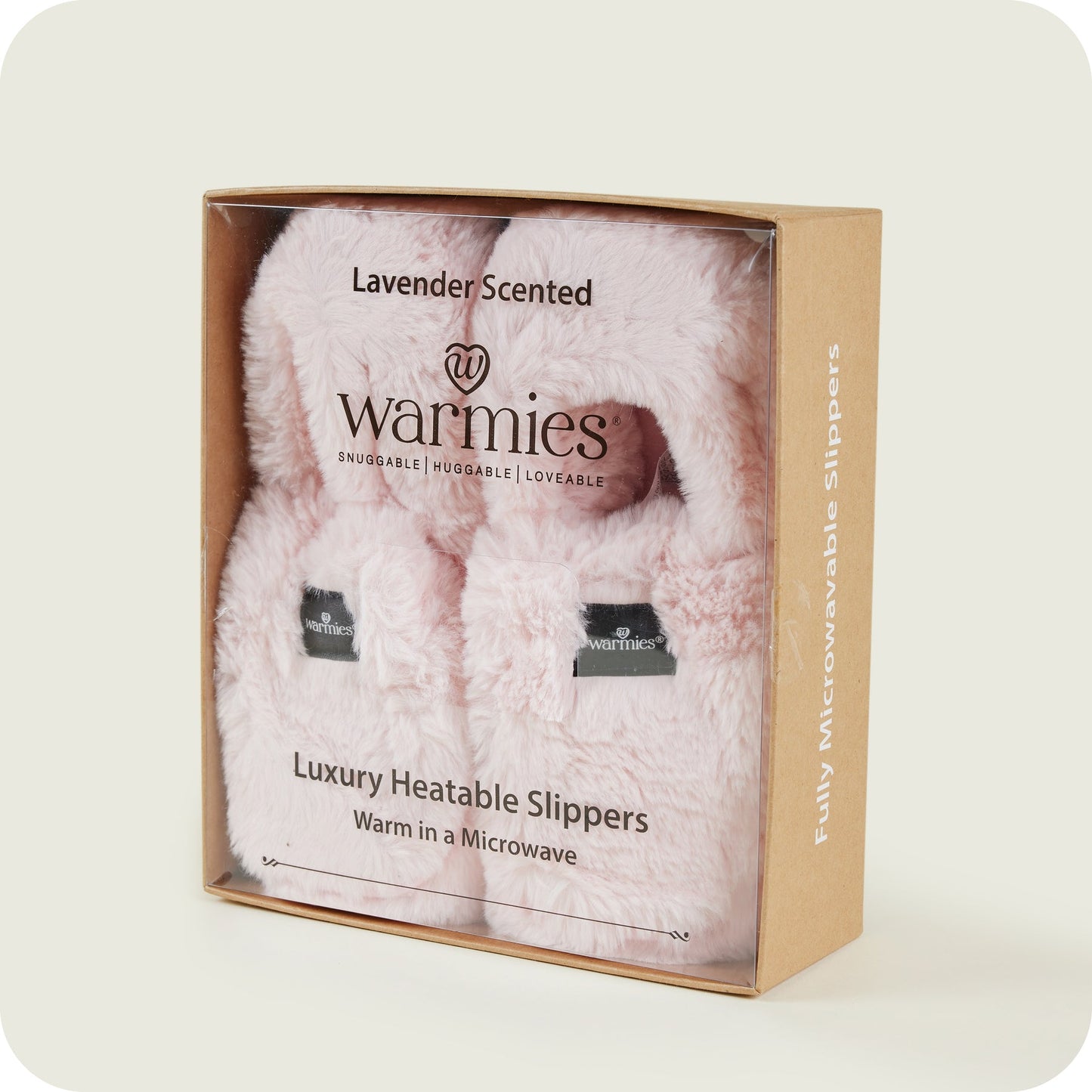 Warmies Luxury Slippers in Box - Pink