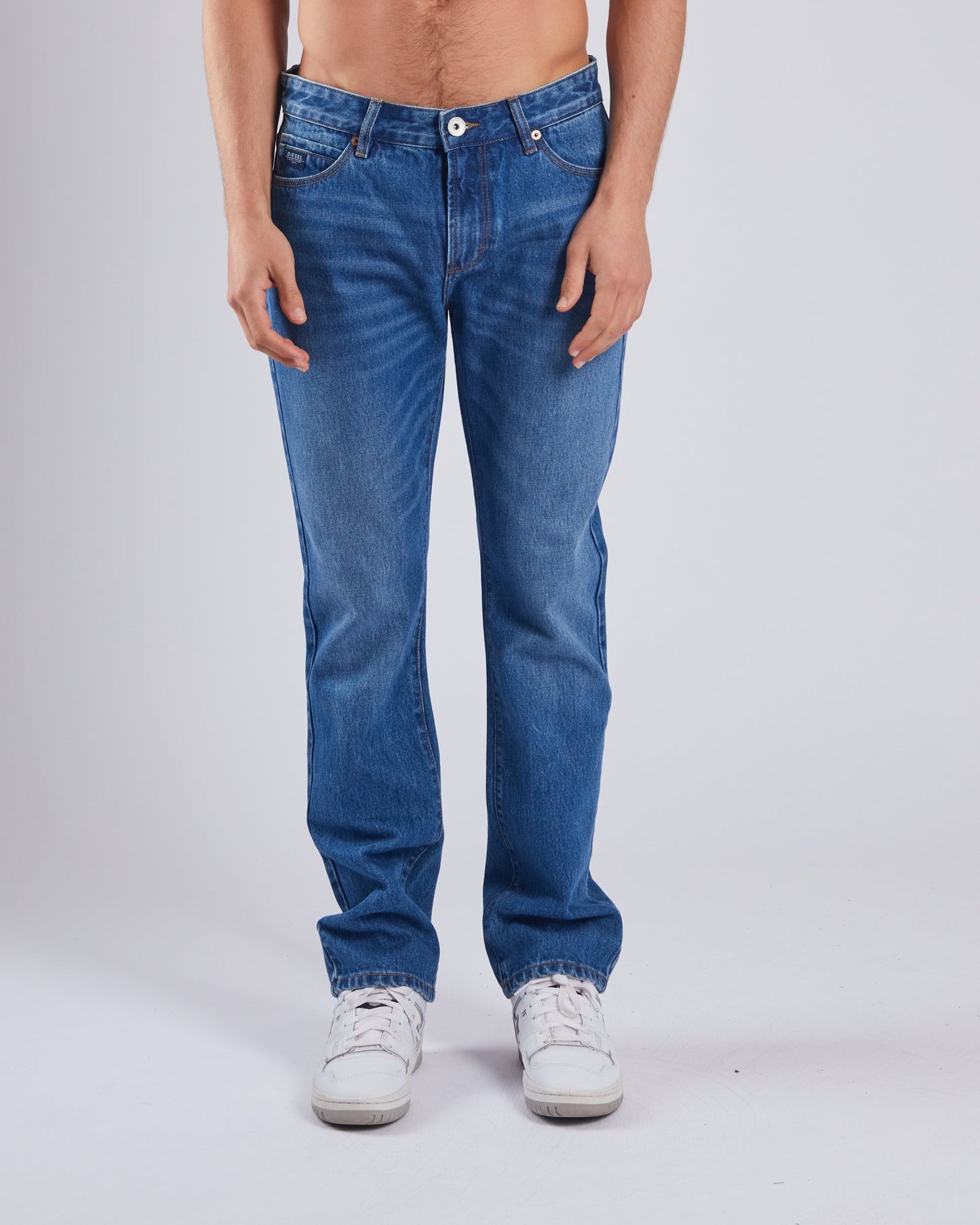 Diesel Wilson Phoenix Straight Fit Denim - Medium Blue