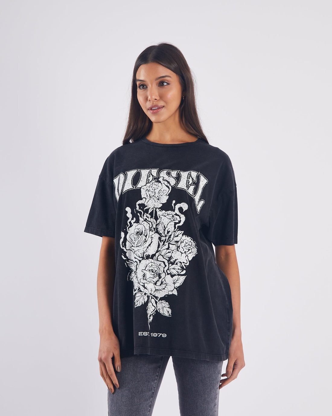 DIESEL Xan T-Shirt - Washed Black