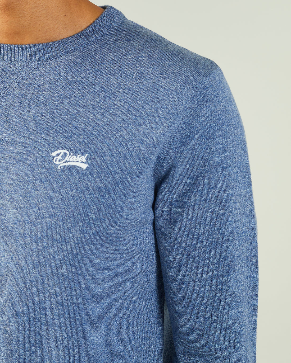 Diesel Dylan Round Neck - Snorkel Blue Melange