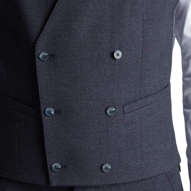 Remus Uomo SB Mario Waistcoat - Navy Marl