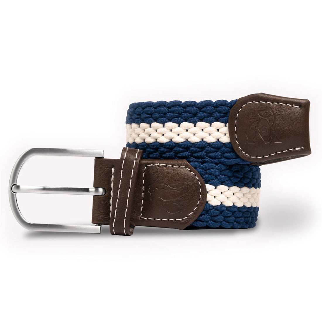 Swole Panda Woven Belt - Blue/White Stripe