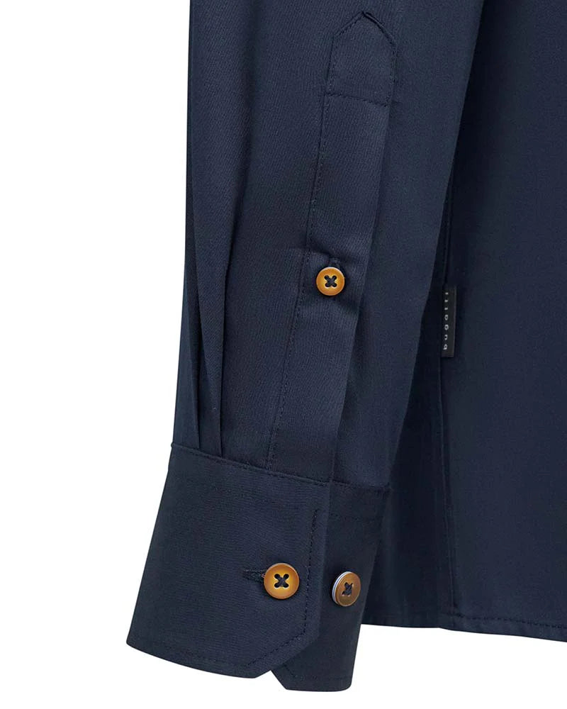 Bugatti Long Sleeve Shirt - Navy