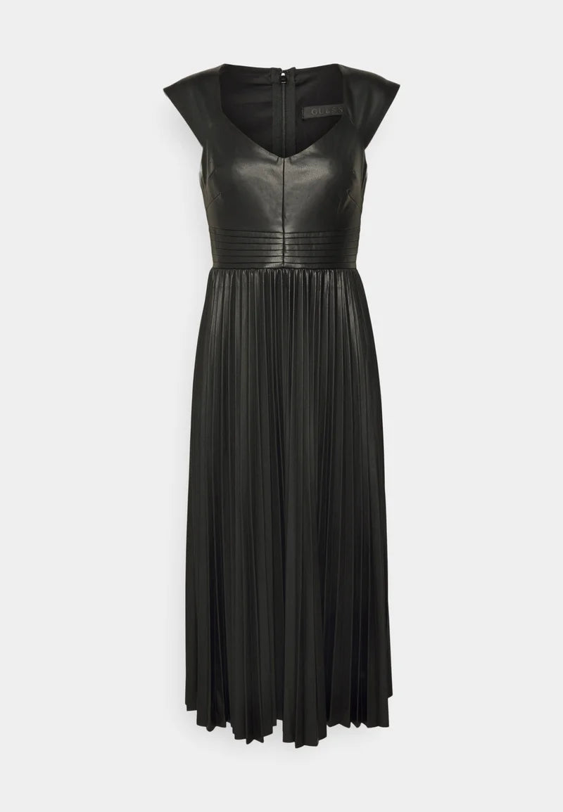Guess Teri Leather Dress - Black