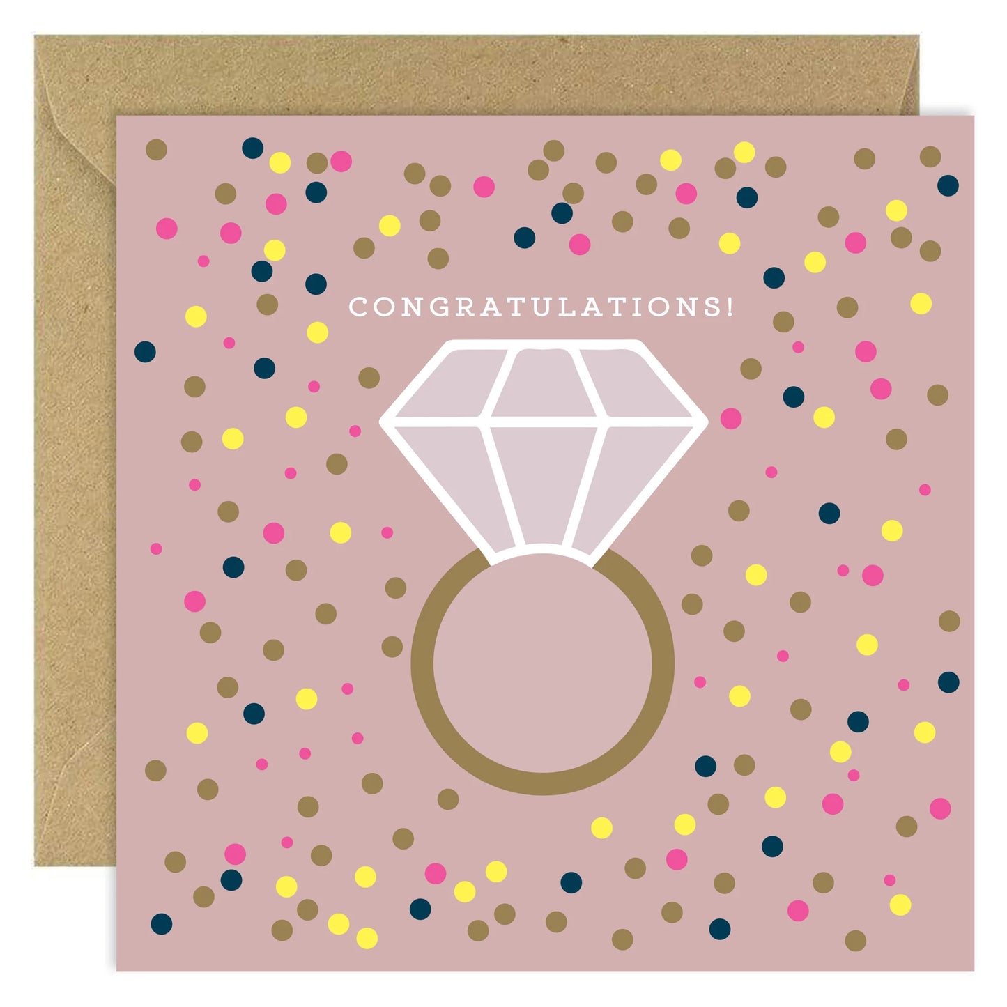 Bold Bunny Card - Congratulations Ring