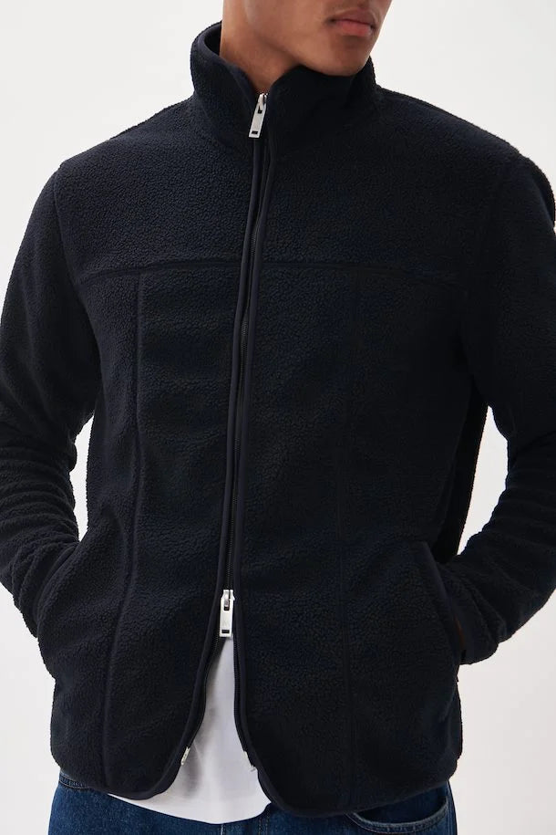 Matinique Logan Full Zip Fleece - Dark Navy