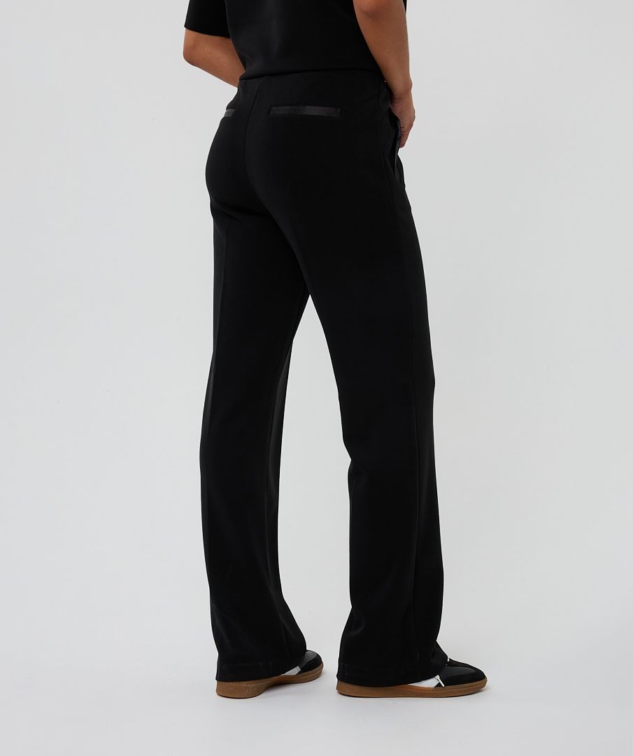 Esqualo Wide Trouser - Black