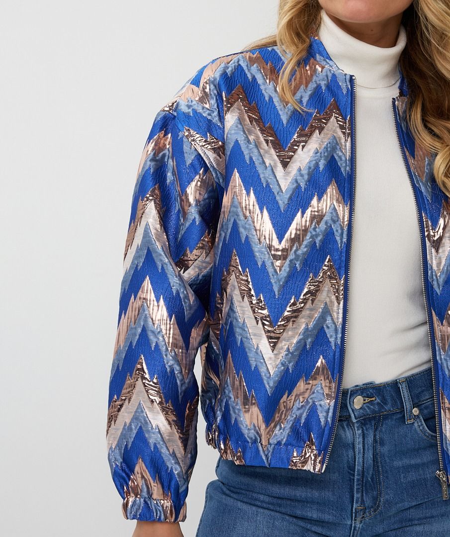 Esqualo Jacquard ZigZag Bomber