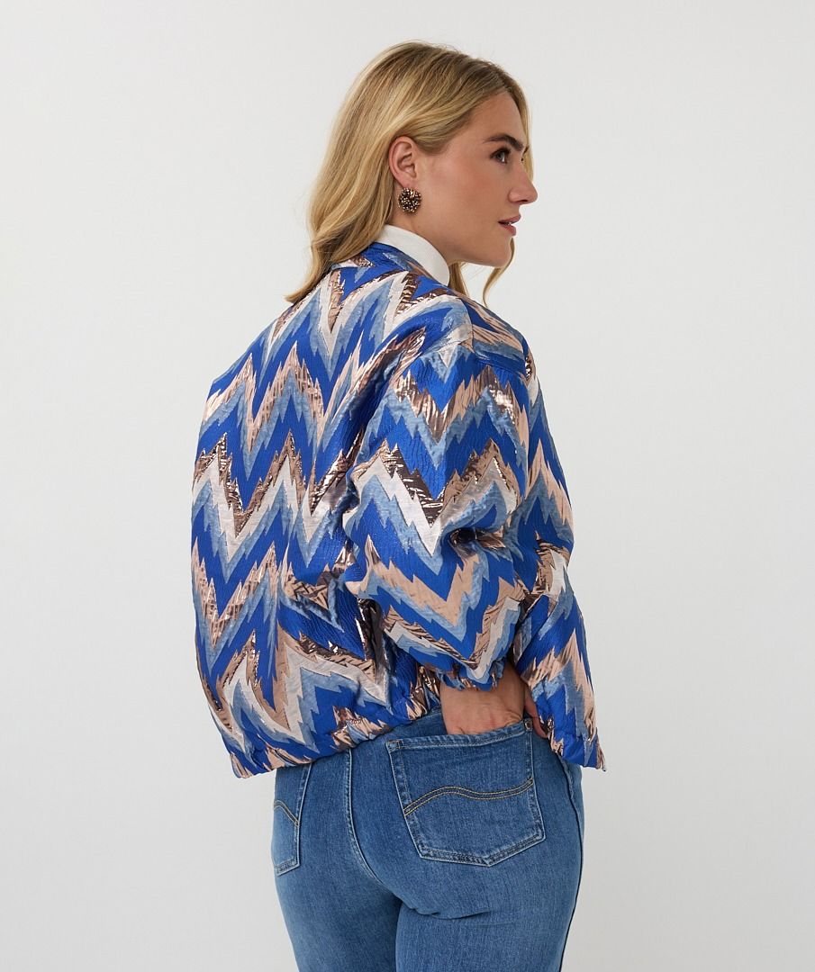 Esqualo Jacquard ZigZag Bomber