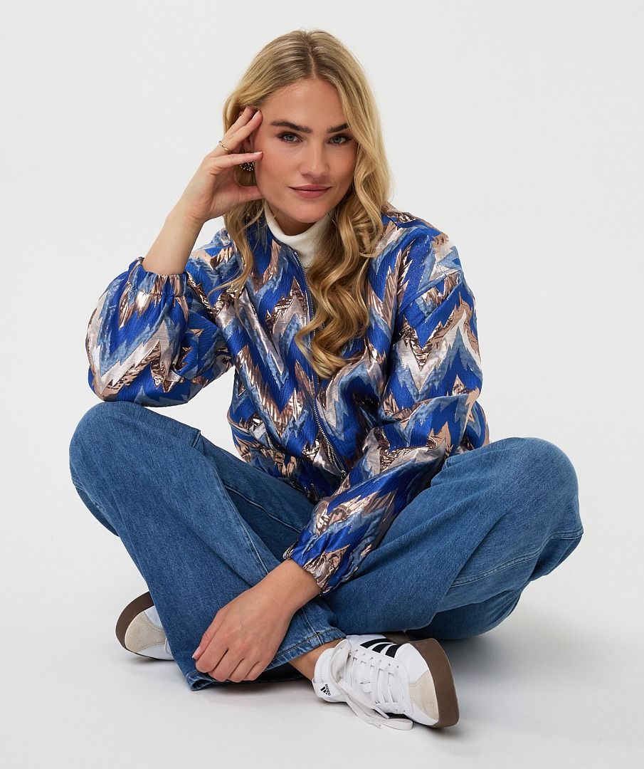 Esqualo Jacquard ZigZag Bomber