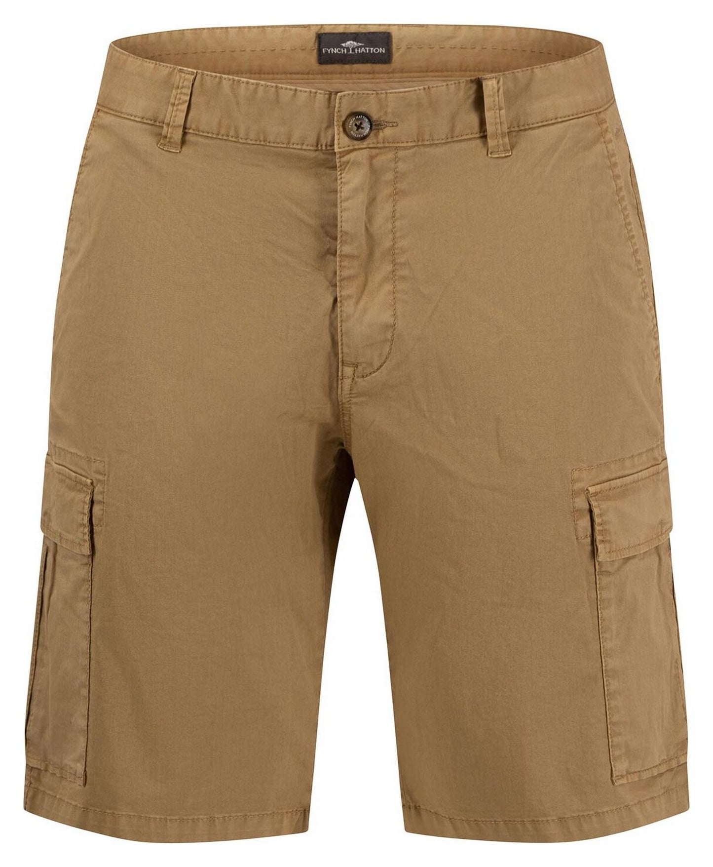 Fynch Hatton Bermuda Cargo Shorts - Beige