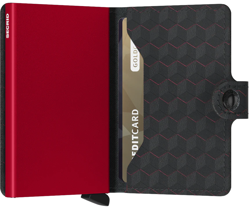 Secrid Miniwallet Optical - Black & Red
