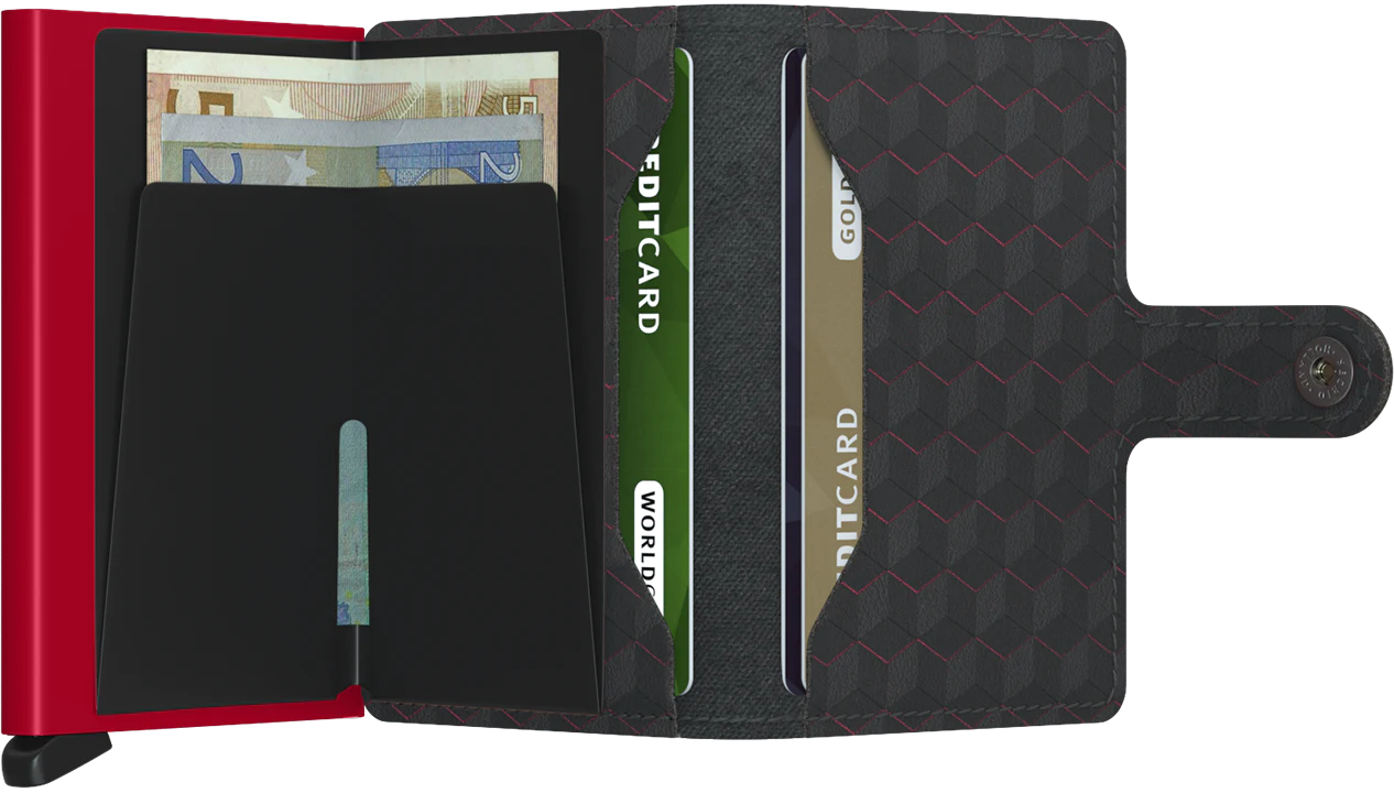Secrid Miniwallet Optical - Black & Red