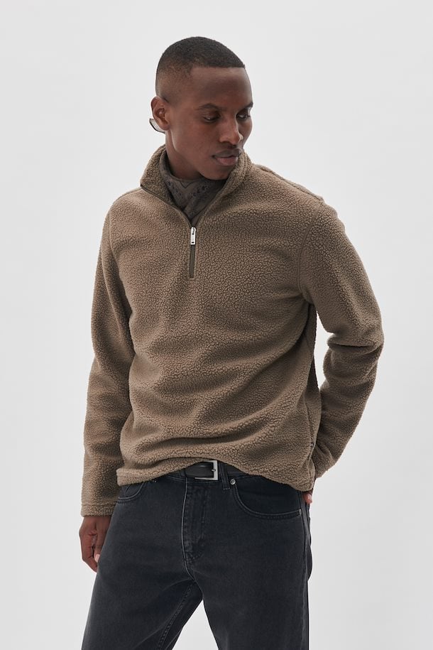 Matinique Kade Pullover Fleece - Morel Brown