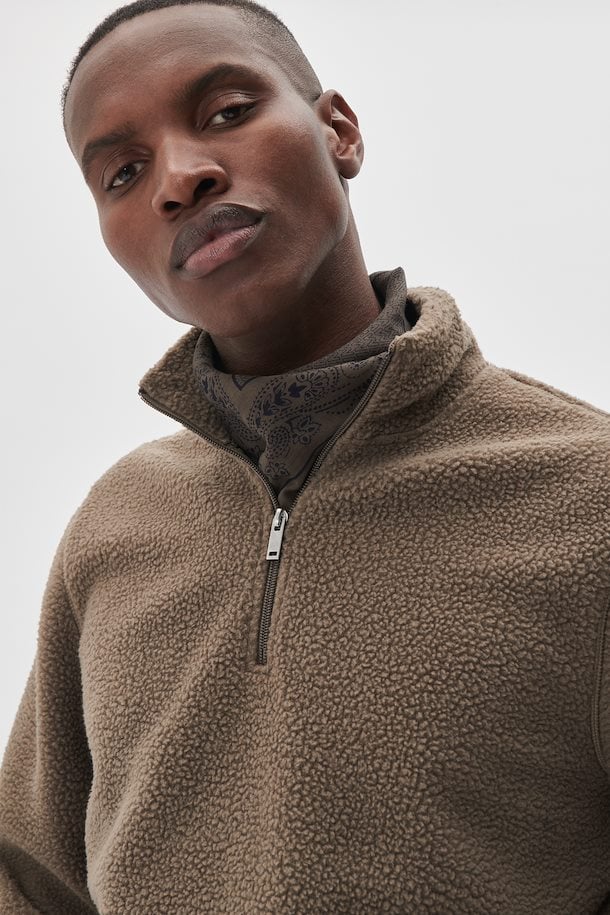 Matinique Kade Pullover Fleece - Morel Brown
