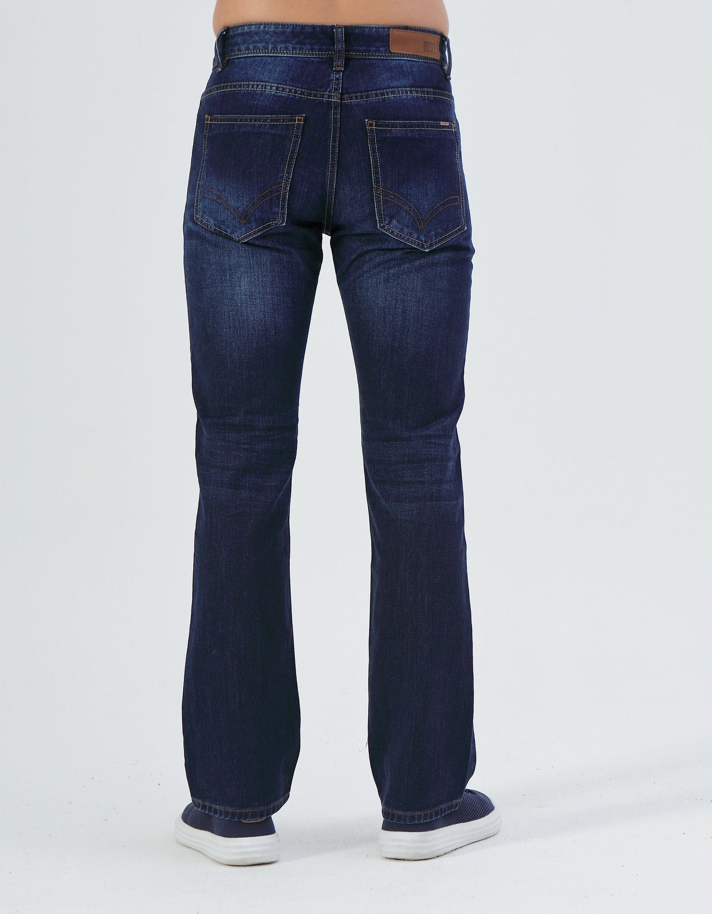 Diesel Mens Nikolai Bootcut Jean - Washed Indigo