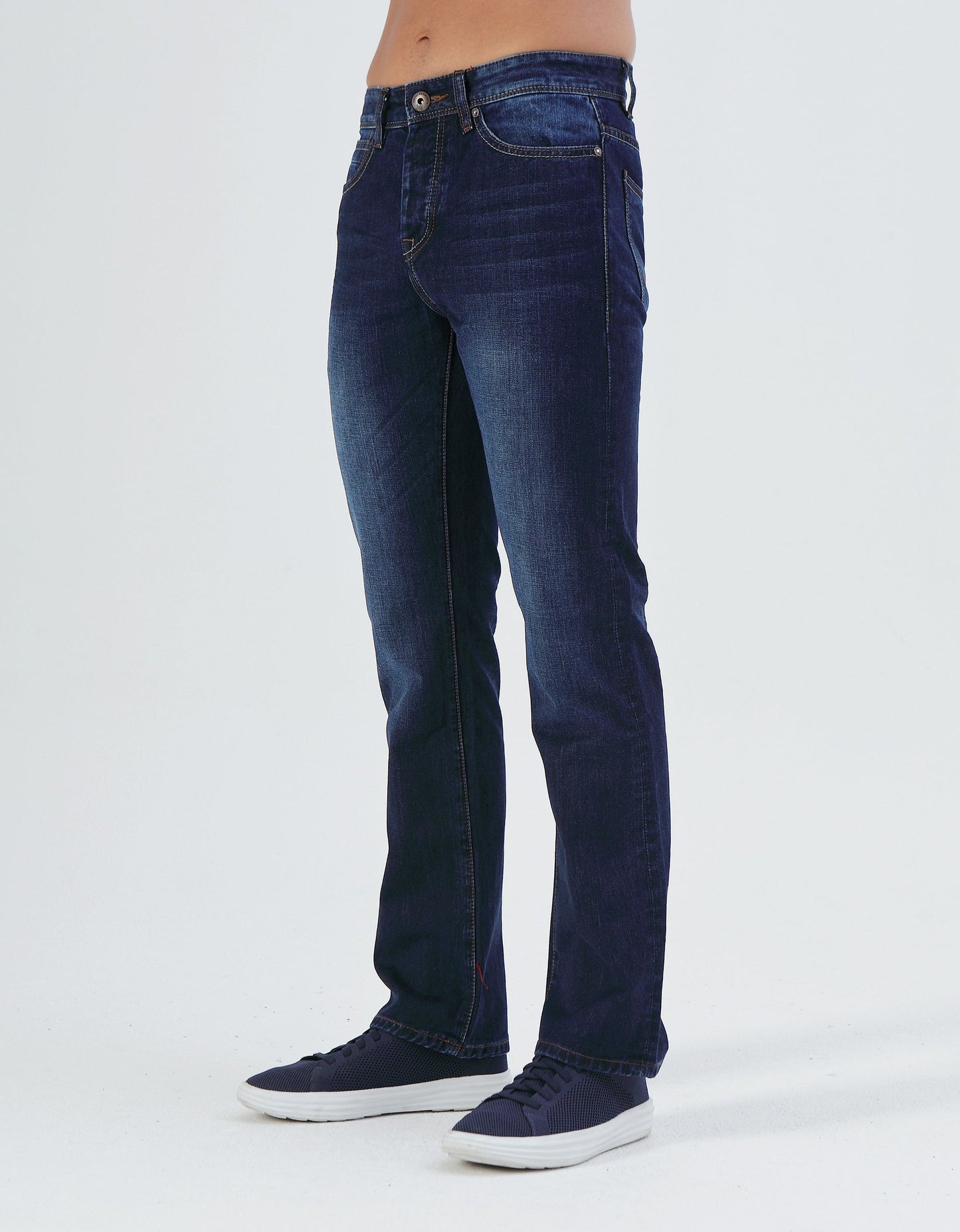 Diesel Mens Nikolai Bootcut Jean - Washed Indigo