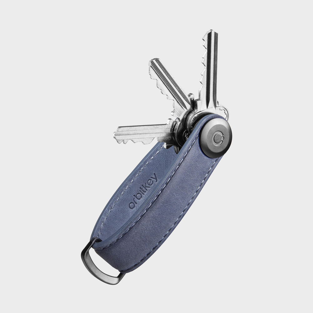 Orbitkey Key Organiser Crazy-Horse - Steel Grey