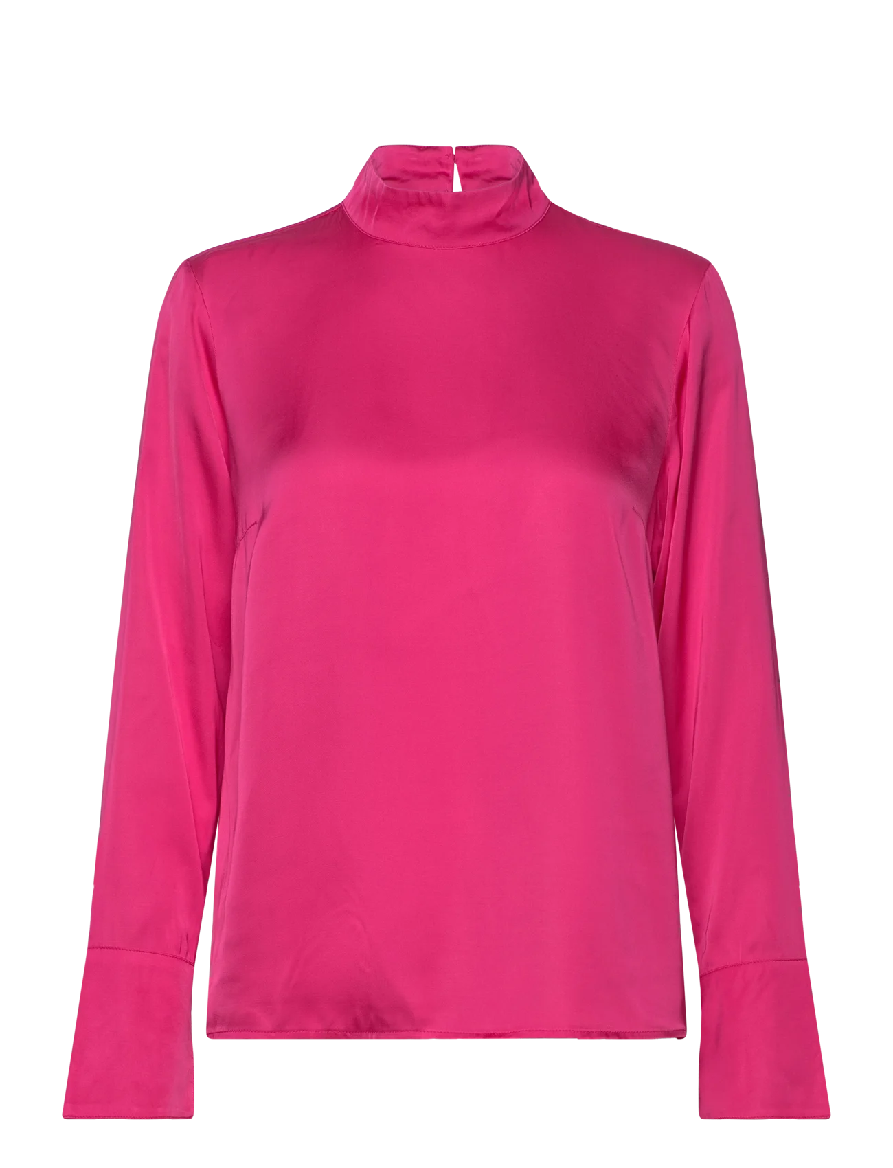Selected Femme Satin Blouse - Fuchsia