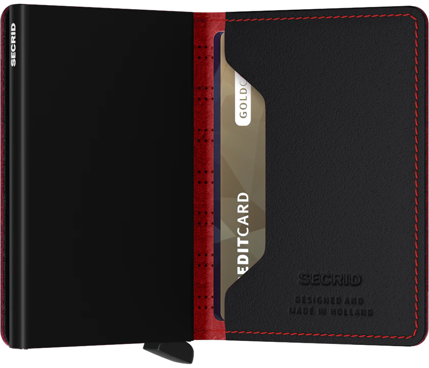 Secrid Slimwallet Fuel - Black & Red