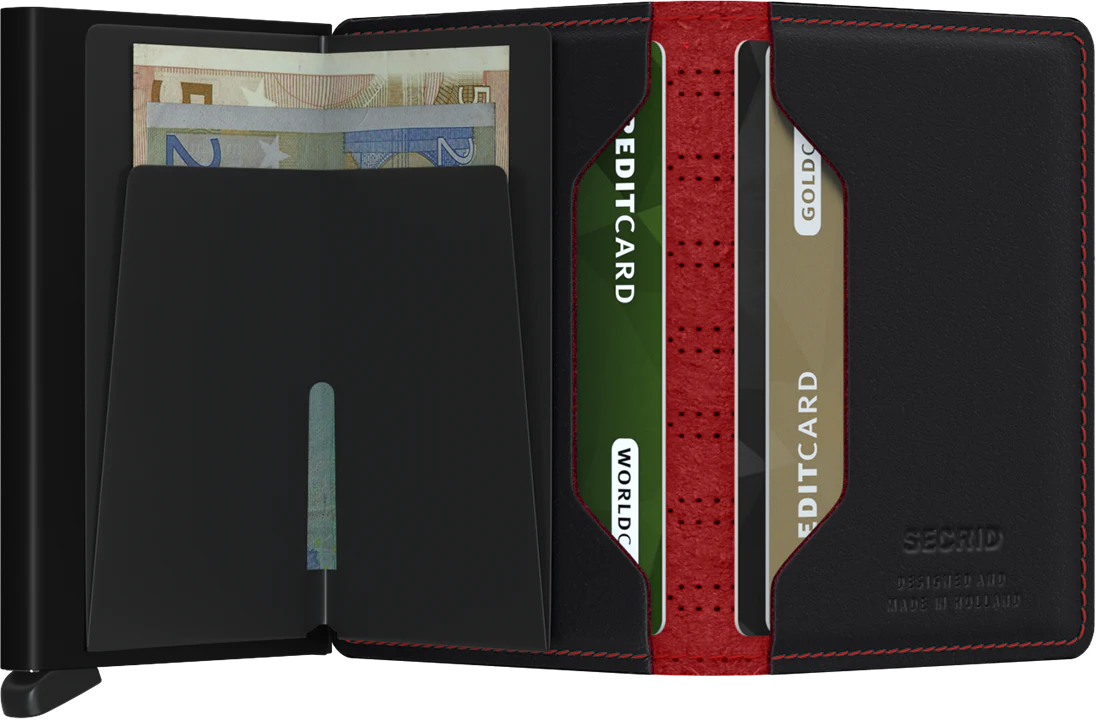 Secrid Slimwallet Fuel - Black & Red