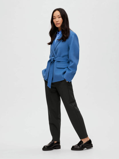 Selected Femme Tara Handmade Wool Jacket - Ultramarine