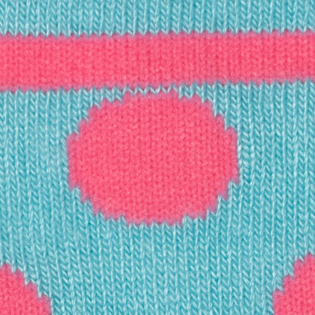 Swole Panda Bamboo Socks - Blue and Pink Polka Dot