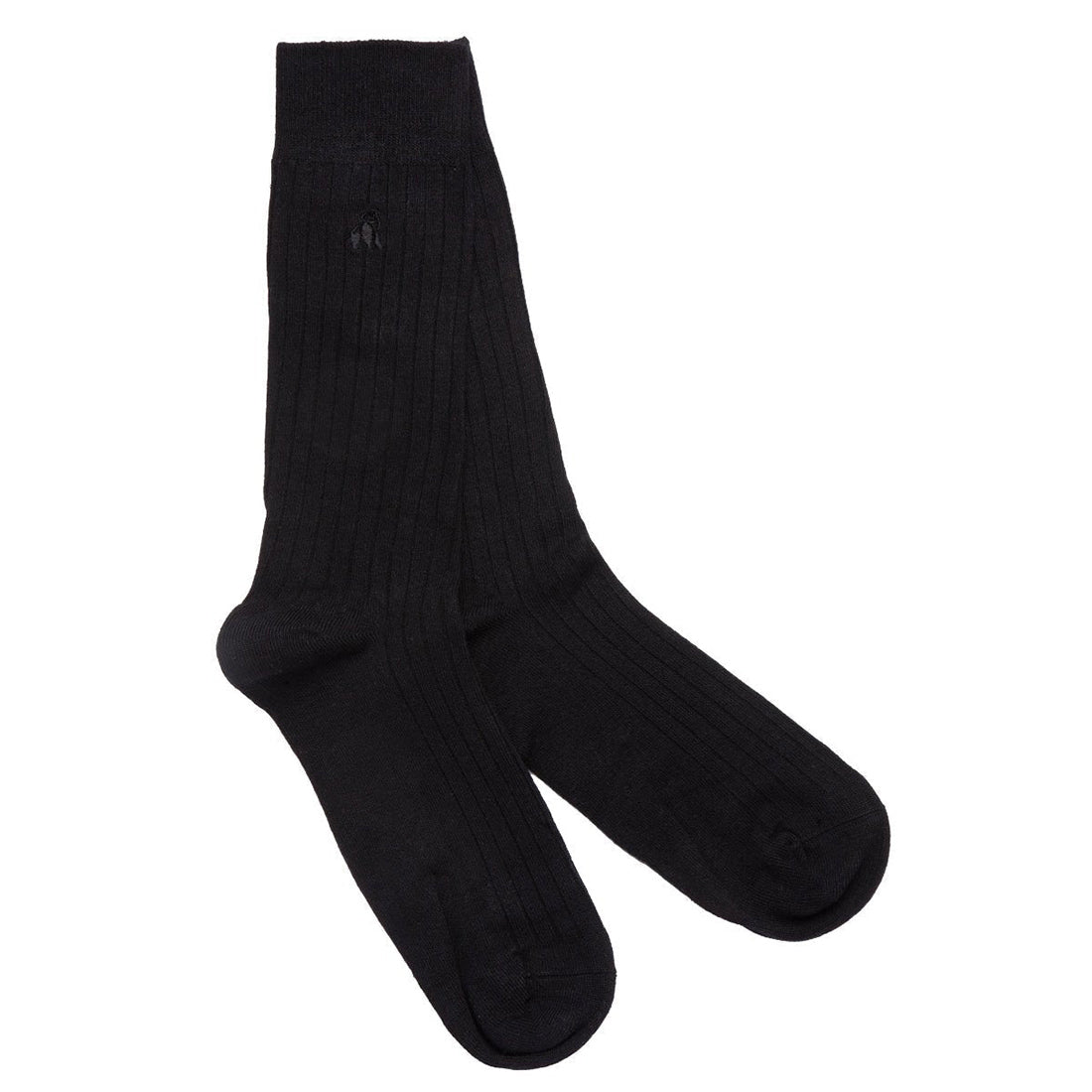 Swole Panda Bamboo Socks - Jet Black