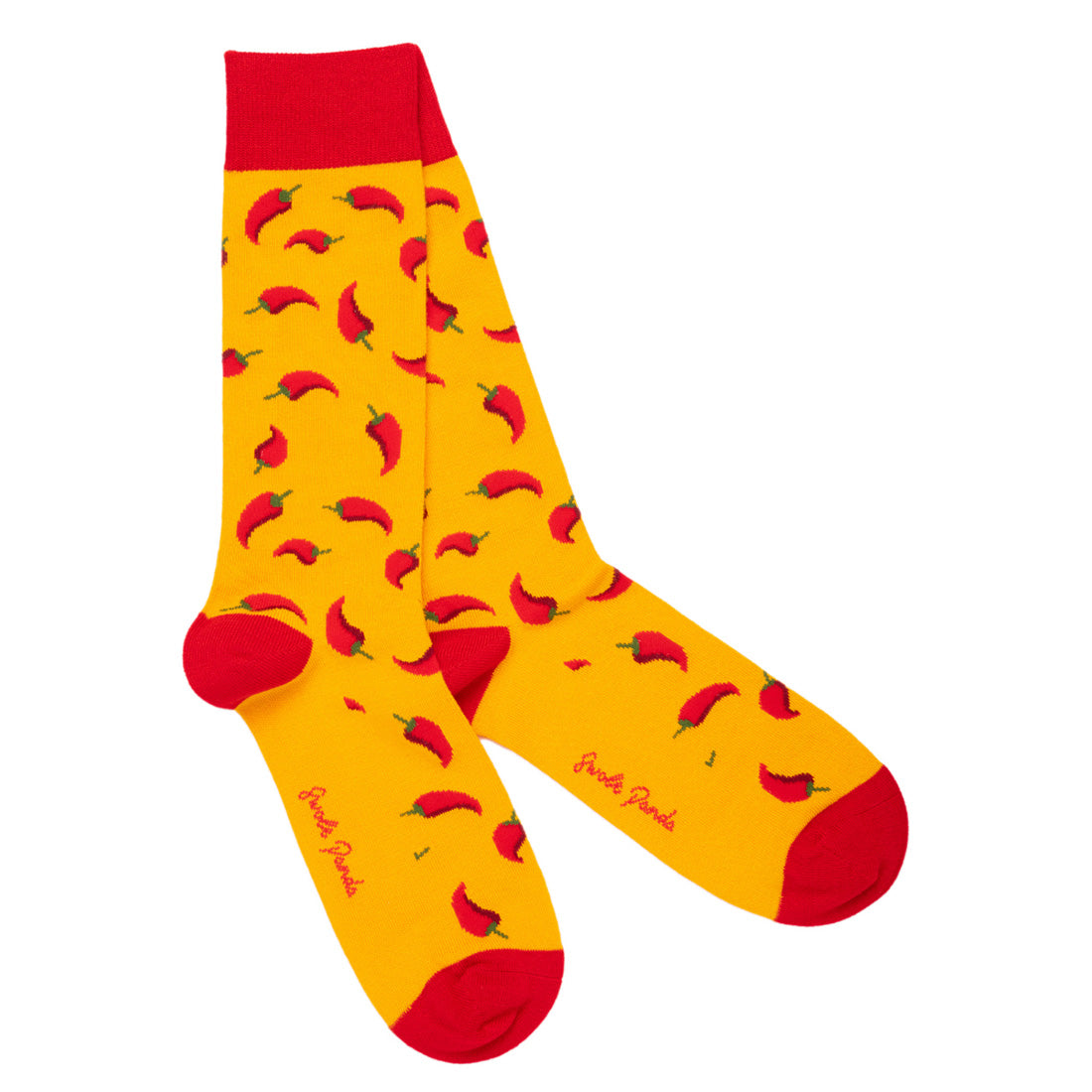 Swole Panda Bamboo Socks - Red Chilli