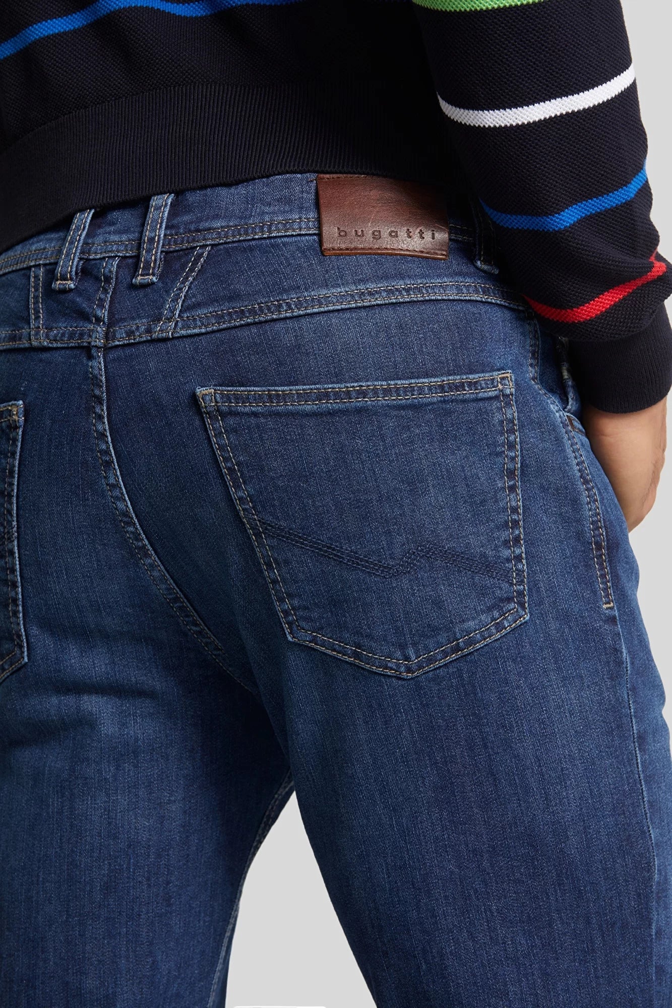Bugatti Indigo Stretch Modern Fit Jean - Mid Wash