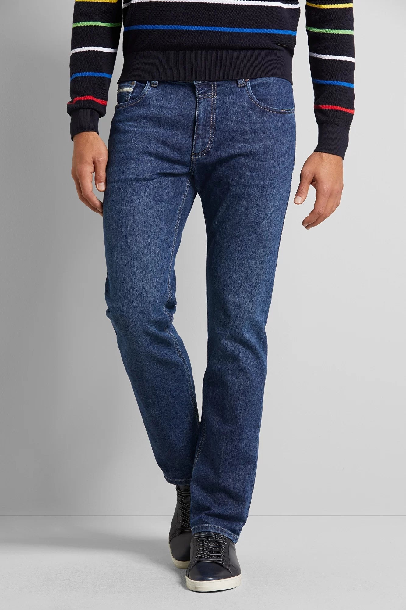 Bugatti Indigo Stretch Modern Fit Jean - Mid Wash