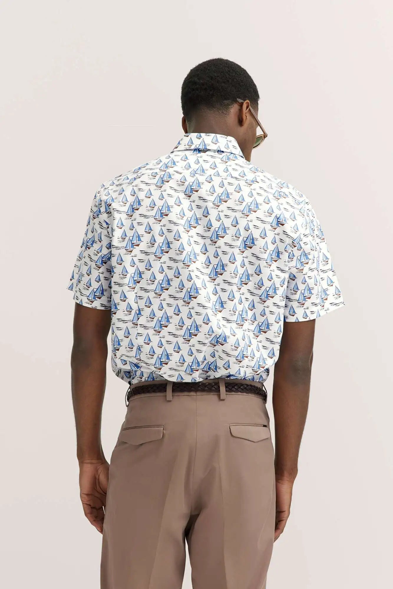 Bugatti Short Sleeve Printed Shirt - Boats
