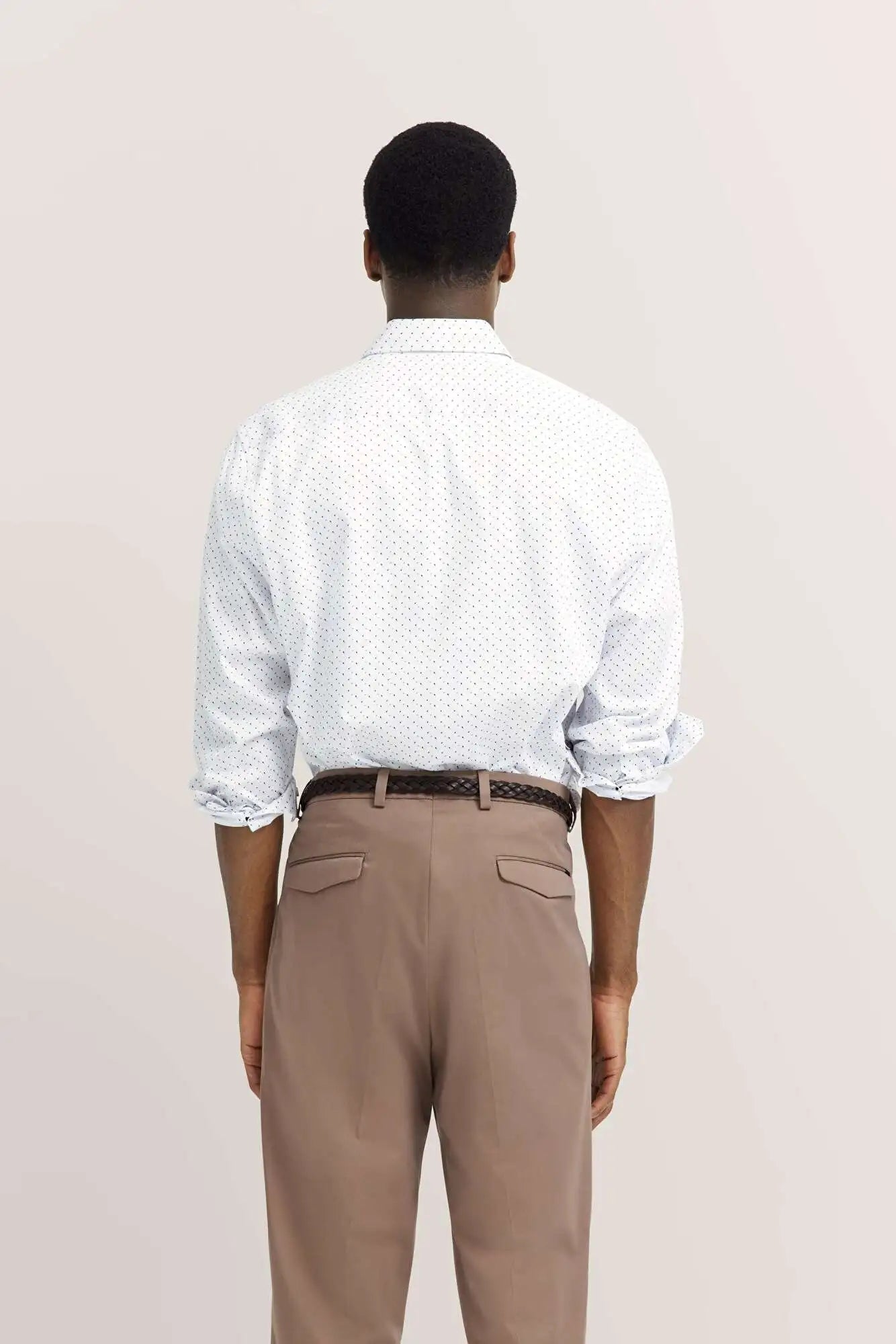 Bugatti Patterned Shirt - White