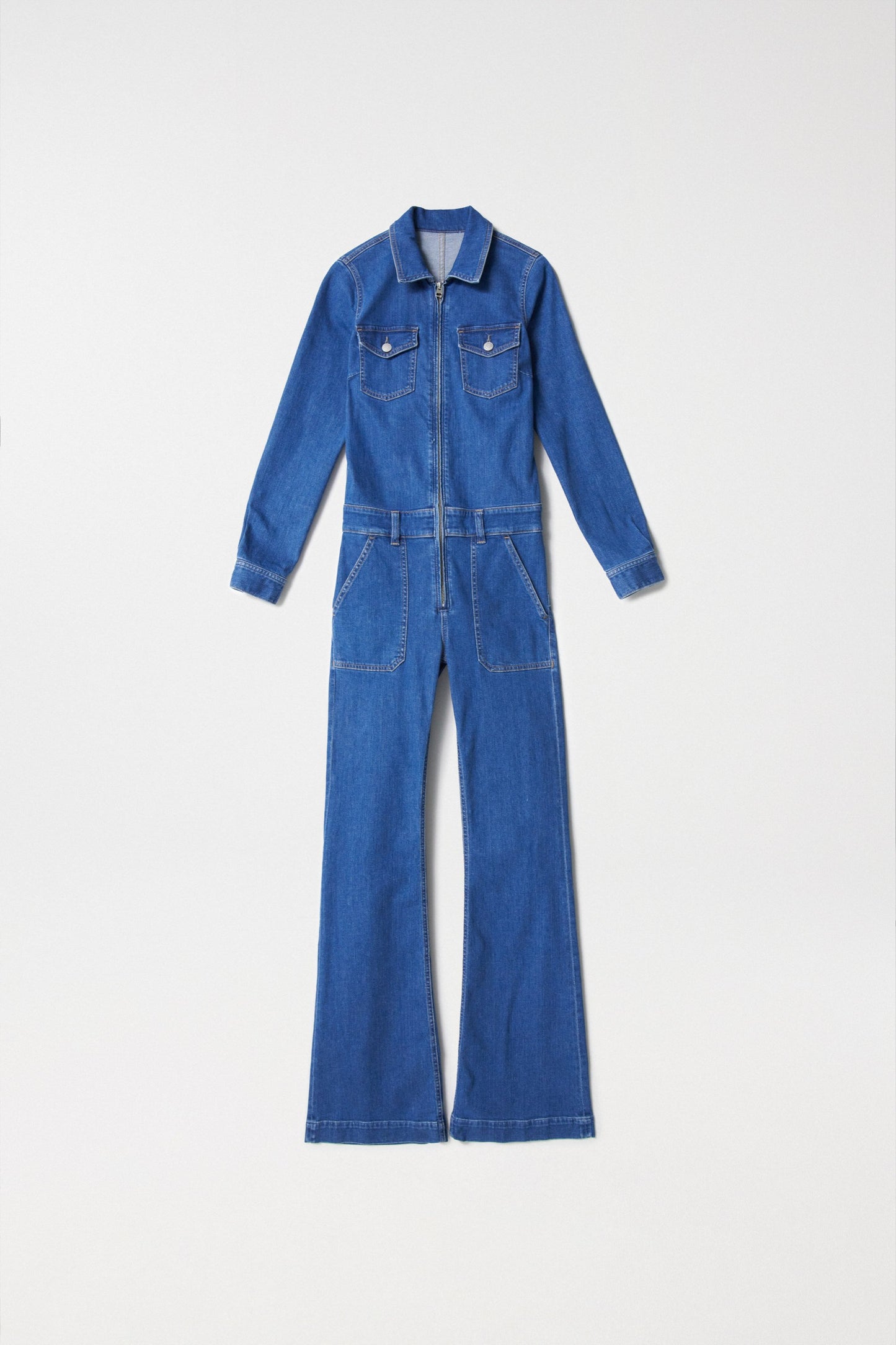 Salsa Jeans Destiny Push Up Flare Denim Jumpsuit