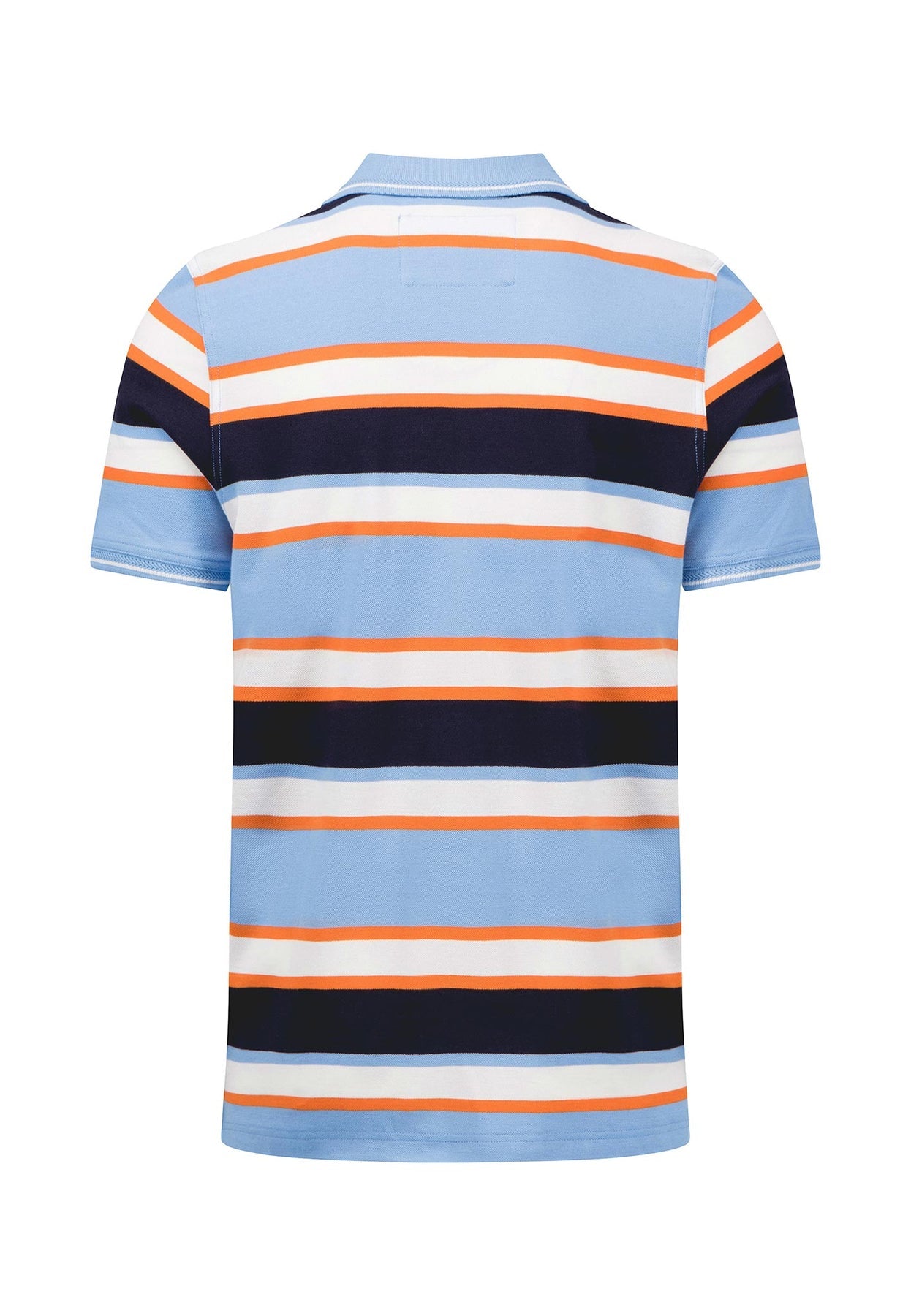 Fynch Hatton Stripe Polo - Navy