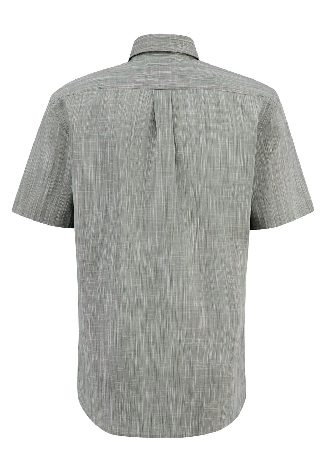 Fynch Hatton Cotton Short Sleeve Shirt - Dusty Olive