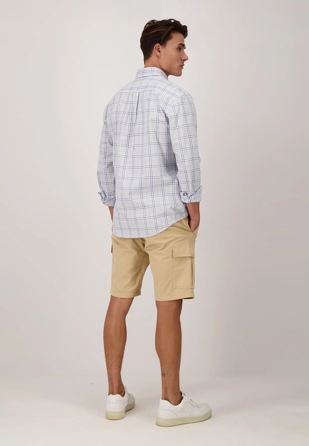Fynch Hatton Cotton Cargo Shorts - Sand