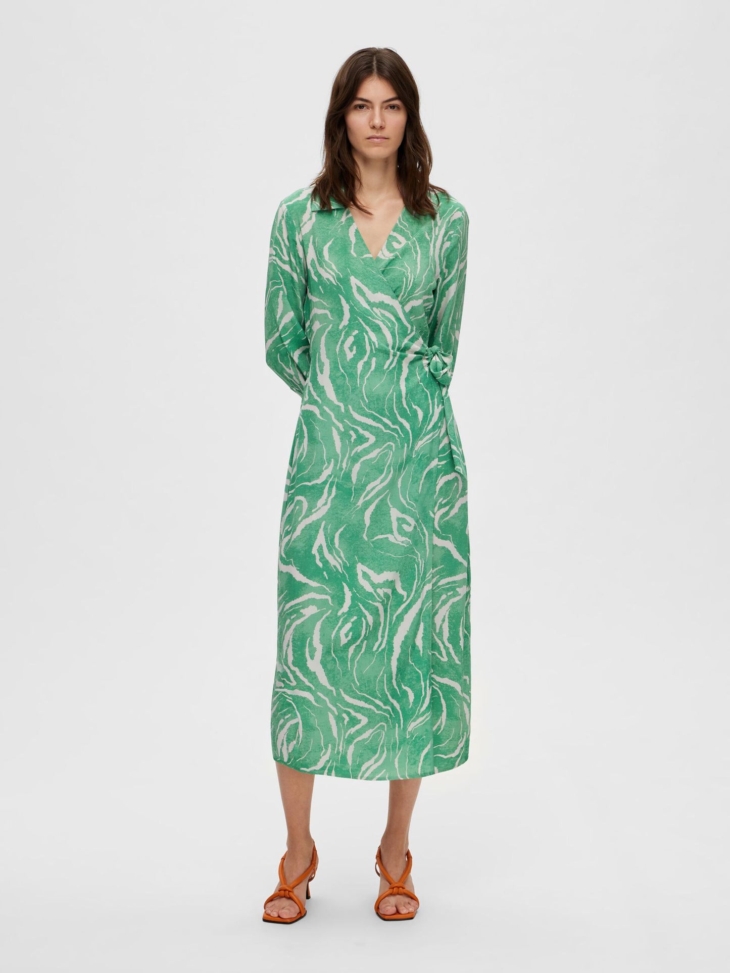 Selected Femme Sirine Midi Wrap Dress