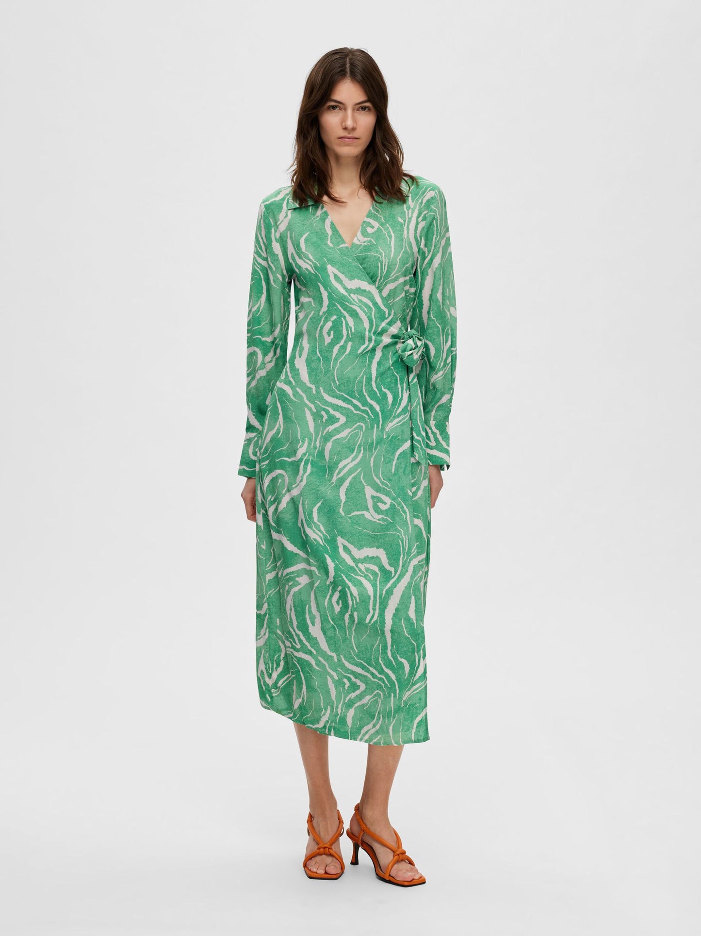 Selected Femme Sirine Midi Wrap Dress