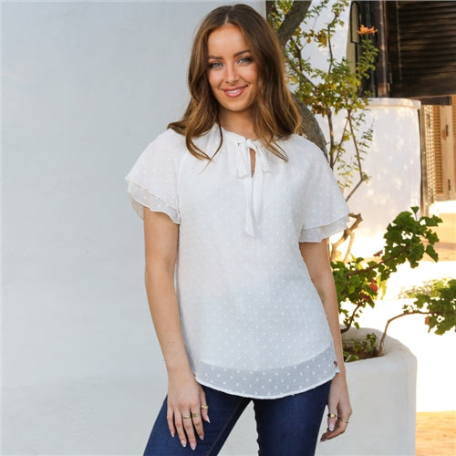 Rant & Rave Francesca Top - Optic White