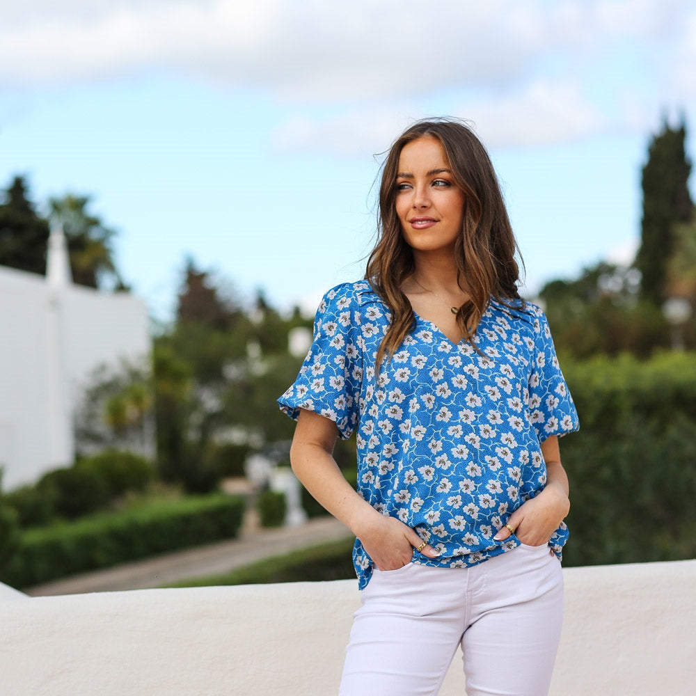 Rant & Rave Darlene Top - Blue