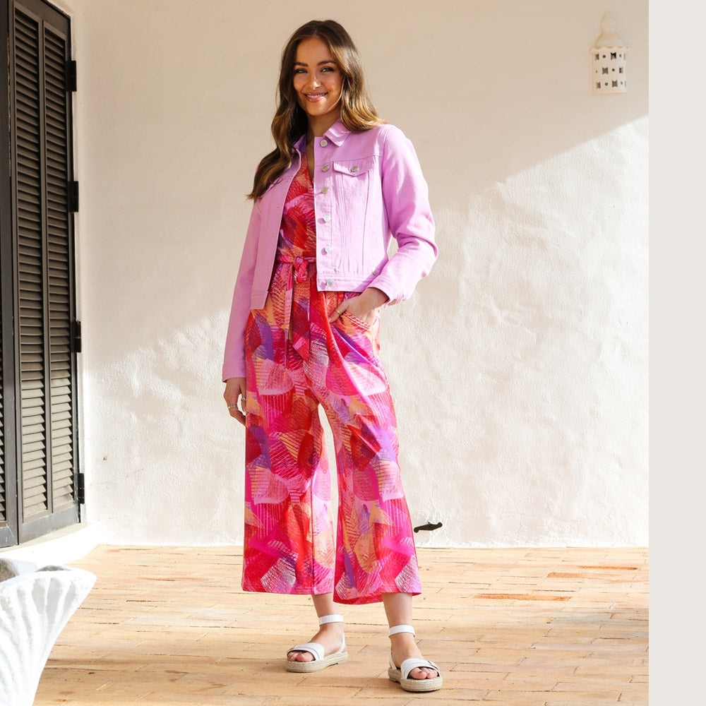 Rant & Rave Jerri Jumpsuit - Pink/Red