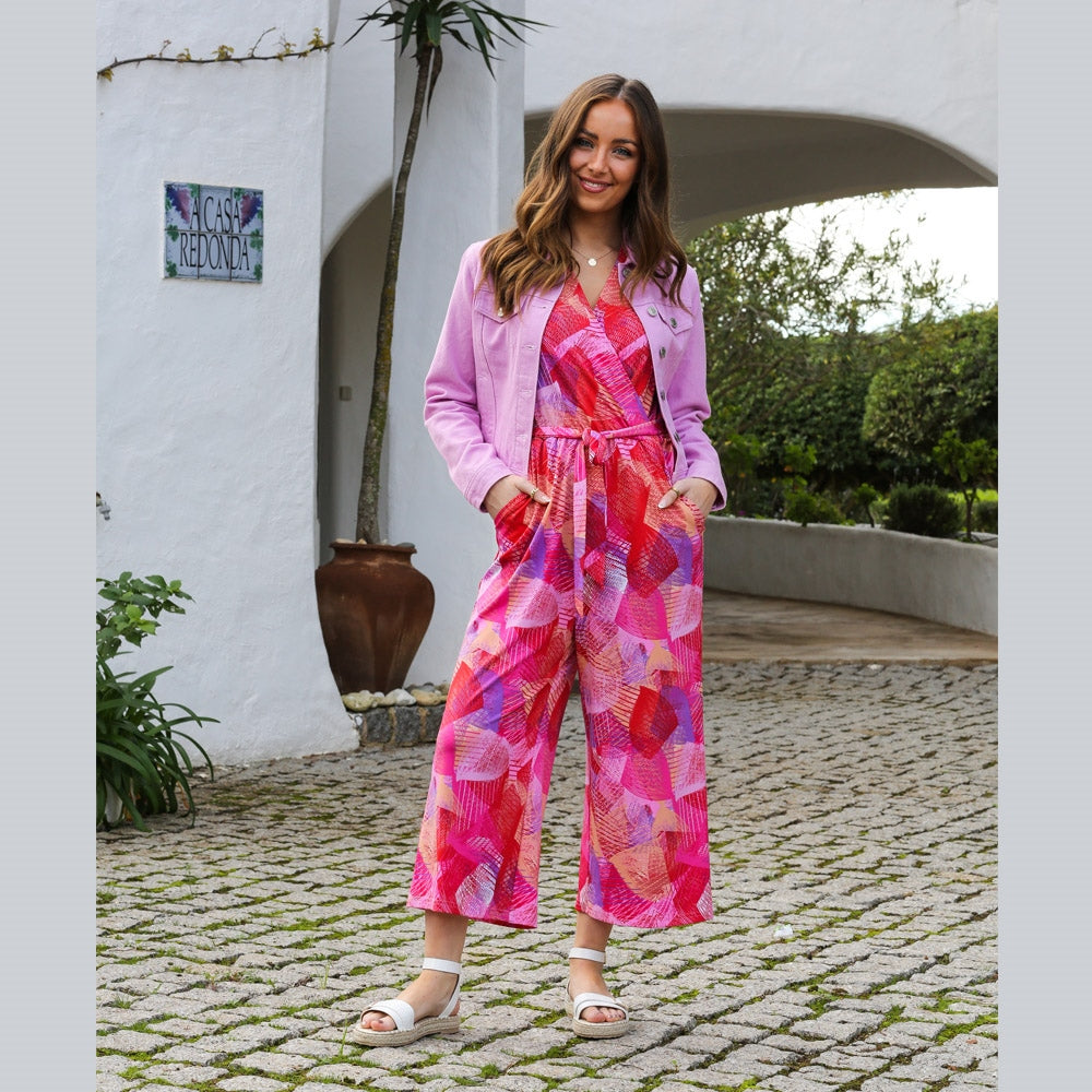 Rant & Rave Jerri Jumpsuit - Pink/Red