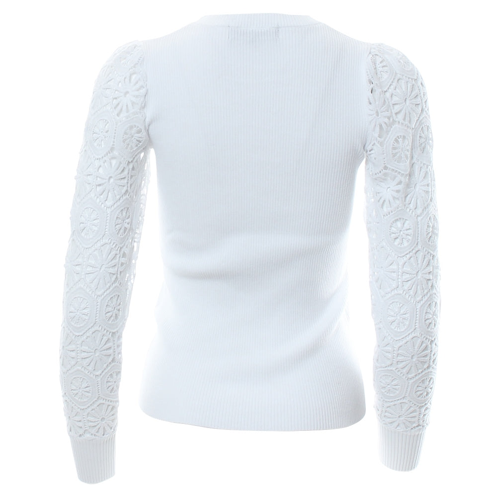 Rant & Rave Olga Knitted Top Optic White
