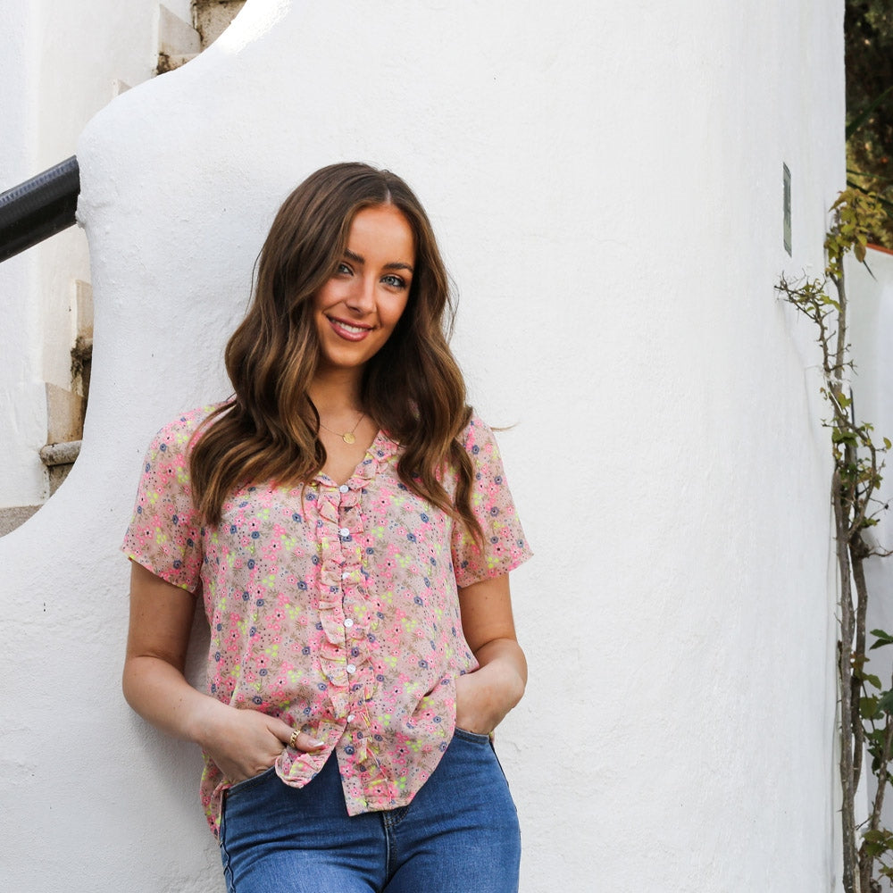 Rant & Rave Fern Shirt - Pink
