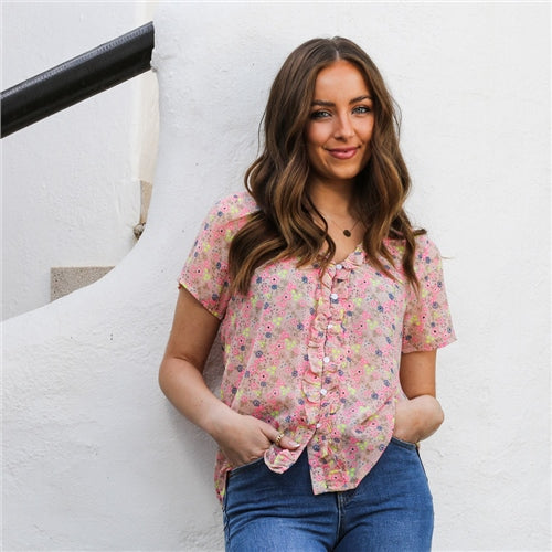 Rant & Rave Fern Shirt - Pink