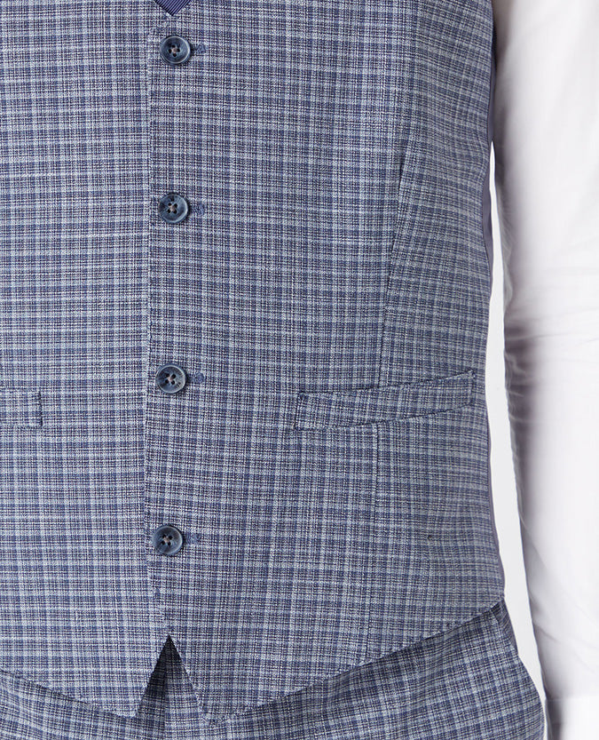 Remus Uomo Lucian Waistcoat - Blue