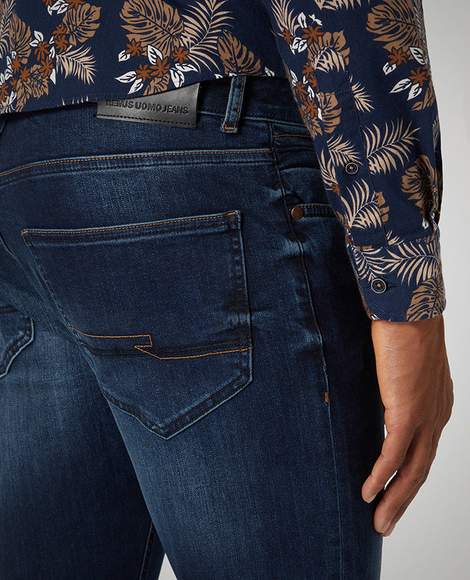 Remus Uomo Apollo Jeans - Mid Wash Slim Fit